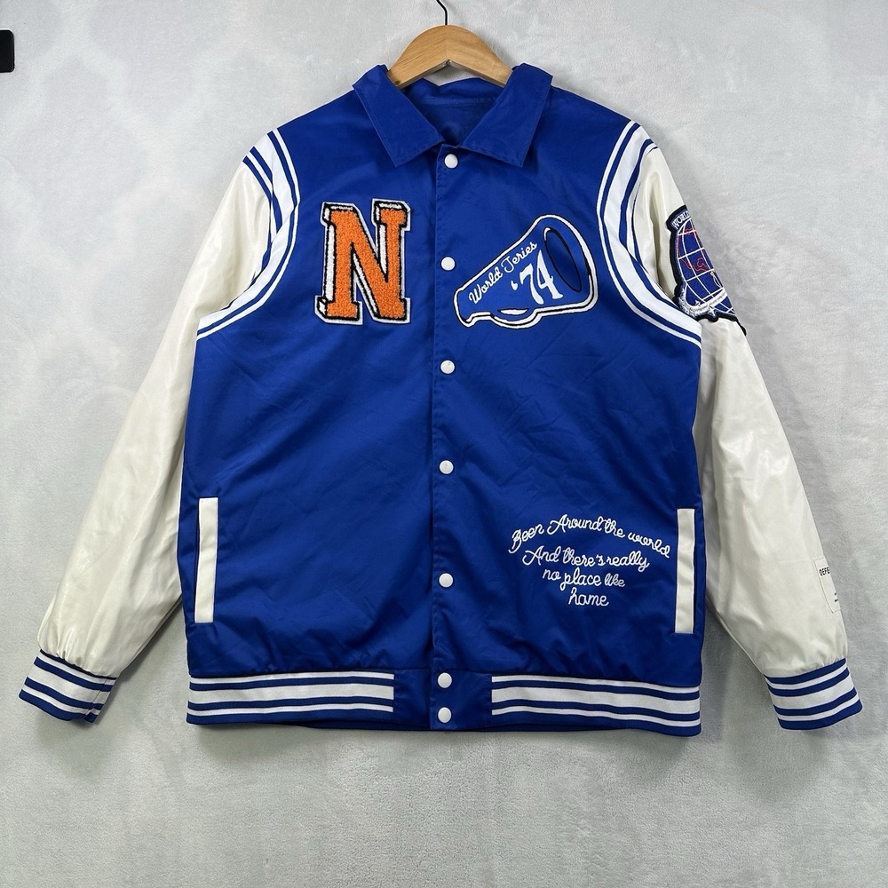 Jaded London Neutrals Coach Varsity Jacket Japan Streetwear Men's XL Blue